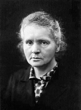 Photograph of Marie Curie, circa 1920