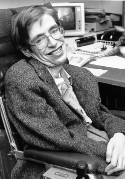 NASA photograph of Stephen Hawking