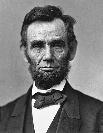 1863 portrait photograph of Abraham Lincoln