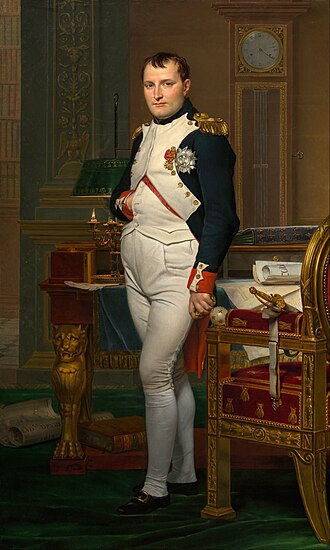 Portrait of Napoleon Bonaparte in his study